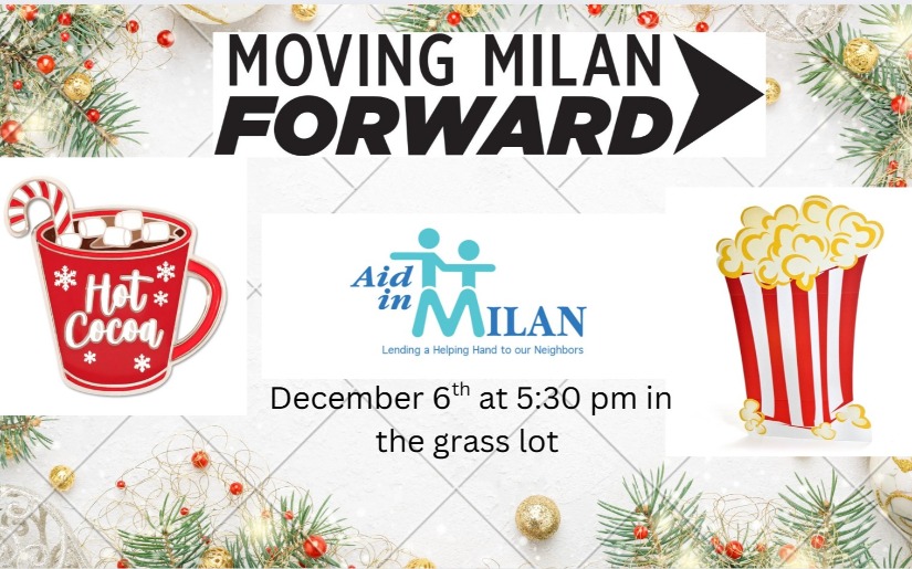 Hot Chocolate and Popcorn Stand for the Aid in Milan Food Drive